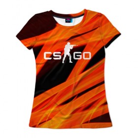 Женская футболка 3D с принтом CS GO - Вой в Кировске, 100% полиэфир ( синтетическое хлопкоподобное полотно) | прямой крой, круглый вырез горловины, длина до линии бедер | counter strike | global | offensive