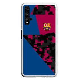 Чехол для Honor 20 с принтом FC Barca 2018 Creative uniform в Кировске, Силикон | Область печати: задняя сторона чехла, без боковых панелей | Тематика изображения на принте: fc | fc barcelona | fcb | барселона | спорт | спортивные | фк | футбол | футбольный клуб