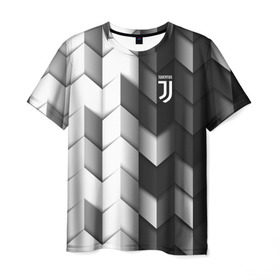 Мужская футболка 3D с принтом Juventus 2018 Geometry Sport в Кировске, 100% полиэфир | прямой крой, круглый вырез горловины, длина до линии бедер | fc | juventus | спорт | спортивные | фк | футбол | футбольный клуб | ювентус