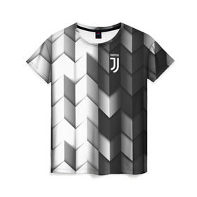 Женская футболка 3D с принтом Juventus 2018 Geometry Sport в Кировске, 100% полиэфир ( синтетическое хлопкоподобное полотно) | прямой крой, круглый вырез горловины, длина до линии бедер | fc | juventus | спорт | спортивные | фк | футбол | футбольный клуб | ювентус