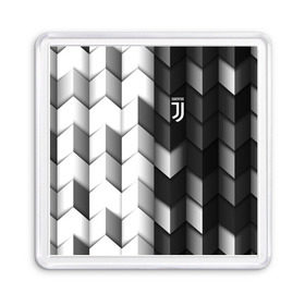 Магнит 55*55 с принтом Juventus 2018 Geometry Sport в Кировске, Пластик | Размер: 65*65 мм; Размер печати: 55*55 мм | fc | juventus | спорт | спортивные | фк | футбол | футбольный клуб | ювентус