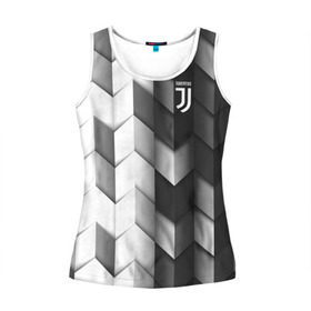 Женская майка 3D с принтом Juventus 2018 Geometry Sport в Кировске, 100% полиэстер | круглая горловина, прямой силуэт, длина до линии бедра | fc | juventus | спорт | спортивные | фк | футбол | футбольный клуб | ювентус