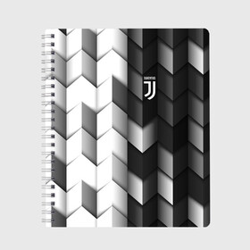 Тетрадь с принтом Juventus 2018 Geometry Sport в Кировске, 100% бумага | 48 листов, плотность листов — 60 г/м2, плотность картонной обложки — 250 г/м2. Листы скреплены сбоку удобной пружинной спиралью. Уголки страниц и обложки скругленные. Цвет линий — светло-серый
 | Тематика изображения на принте: fc | juventus | спорт | спортивные | фк | футбол | футбольный клуб | ювентус