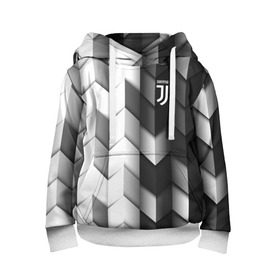 Детская толстовка 3D с принтом Juventus 2018 Geometry Sport в Кировске, 100% полиэстер | двухслойный капюшон со шнурком для регулировки, мягкие манжеты на рукавах и по низу толстовки, спереди карман-кенгуру с мягким внутренним слоем | Тематика изображения на принте: fc | juventus | спорт | спортивные | фк | футбол | футбольный клуб | ювентус