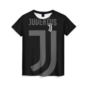 Женская футболка 3D с принтом Juventus 2018 Original в Кировске, 100% полиэфир ( синтетическое хлопкоподобное полотно) | прямой крой, круглый вырез горловины, длина до линии бедер | fc | juventus | спорт | спортивные | фк | футбол | футбольный клуб | ювентус