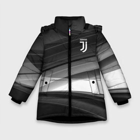 Зимняя куртка для девочек 3D с принтом Juventus 2018 Original в Кировске, ткань верха — 100% полиэстер; подклад — 100% полиэстер, утеплитель — 100% полиэстер. | длина ниже бедра, удлиненная спинка, воротник стойка и отстегивающийся капюшон. Есть боковые карманы с листочкой на кнопках, утяжки по низу изделия и внутренний карман на молнии. 

Предусмотрены светоотражающий принт на спинке, радужный светоотражающий элемент на пуллере молнии и на резинке для утяжки. | fc | juventus | спорт | спортивные | фк | футбол | футбольный клуб | ювентус