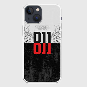 Чехол для iPhone 13 mini с принтом Одиннадцать 011 в Кировске,  |  | eleven | strange things | stranger things | демогоргон | одиннадцать | странные дела