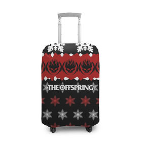 Чехол для чемодана 3D с принтом Праздничный The Offspring в Кировске, 86% полиэфир, 14% спандекс | двустороннее нанесение принта, прорези для ручек и колес | the offspring | офспринг | оффспринг | рок