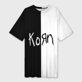 Платье-футболка 3D с принтом Korn в Кировске,  |  | korn | koяn | альтернативный | арвизу | гранж | грув | группа | дым | дэвис | корн | коян | лузье | манки | метал | музыка | нюметал | панк | песни | рок | уэлч | филди | филипп | хэд | шаффер