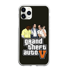 Чехол для iPhone 11 Pro матовый с принтом GTA 5 в Кировске, Силикон |  | franklin clinton | grand theft auto v | gta 5 | michael de santa | trevor phillips | майкл | тревор | франклин