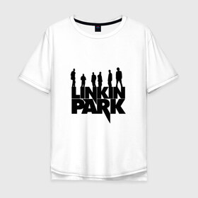 Мужская футболка хлопок Oversize с принтом Linkin Park в Кировске, 100% хлопок | свободный крой, круглый ворот, “спинка” длиннее передней части | bennington | chester | linkin park | альтернативный | беннингтон | группа | ленкин | линкин | майк | метал | музыкант | ню | нюметал | парк | певец | рок | рэп | честер | электроник