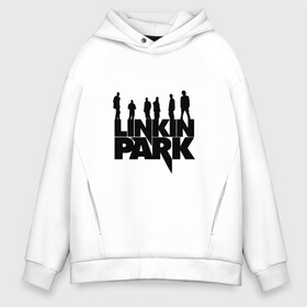 Мужское худи Oversize хлопок с принтом Linkin Park в Кировске, френч-терри — 70% хлопок, 30% полиэстер. Мягкий теплый начес внутри —100% хлопок | боковые карманы, эластичные манжеты и нижняя кромка, капюшон на магнитной кнопке | Тематика изображения на принте: bennington | chester | linkin park | альтернативный | беннингтон | группа | ленкин | линкин | майк | метал | музыкант | ню | нюметал | парк | певец | рок | рэп | честер | электроник