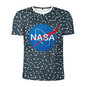 Мужская футболка 3D спортивная с принтом NASA в Кировске, 100% полиэстер с улучшенными характеристиками | приталенный силуэт, круглая горловина, широкие плечи, сужается к линии бедра | nasa | star | звезды | космос | наса