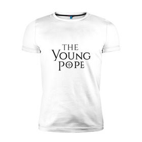 Мужская футболка премиум с принтом The young pope в Кировске, 92% хлопок, 8% лайкра | приталенный силуэт, круглый вырез ворота, длина до линии бедра, короткий рукав | Тематика изображения на принте: young pope | джуд лоу | молодой папа
