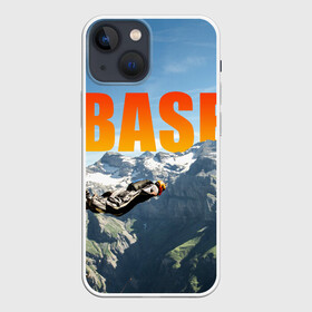 Чехол для iPhone 13 mini с принтом base jumping в Кировске,  |  | adrenaline | b.a.s.e. | base jumping | danger | extreme | freedom | height | jump | parachute | risk | skydive | адреналин | бейс | бейсджампинг | высота | парашют | прыжок | риск | свобода | экстрим