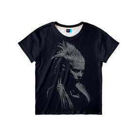 Детская футболка 3D с принтом Йоланди Фиссер в Кировске, 100% гипоаллергенный полиэфир | прямой крой, круглый вырез горловины, длина до линии бедер, чуть спущенное плечо, ткань немного тянется | die antwoord | yolandi visser |   | йоланди фиссер