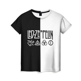 Женская футболка 3D с принтом Led Zeppelin в Кировске, 100% полиэфир ( синтетическое хлопкоподобное полотно) | прямой крой, круглый вырез горловины, длина до линии бедер | led | led zeppelin | блюз | группа | джимми пейдж | джон генри бонэм | джон пол джонс | лед зепелен | лед зеппелин | метал | роберт плант | рок | тяжелый | фолк | хард | хардрок | хеви | хевиметал
