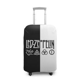 Чехол для чемодана 3D с принтом Led Zeppelin в Кировске, 86% полиэфир, 14% спандекс | двустороннее нанесение принта, прорези для ручек и колес | Тематика изображения на принте: led | led zeppelin | блюз | группа | джимми пейдж | джон генри бонэм | джон пол джонс | лед зепелен | лед зеппелин | метал | роберт плант | рок | тяжелый | фолк | хард | хардрок | хеви | хевиметал