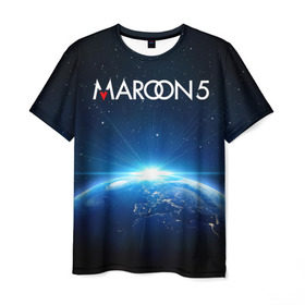 Мужская футболка 3D с принтом Maroon 5 в Кировске, 100% полиэфир | прямой крой, круглый вырез горловины, длина до линии бедер | adam | levine | maroon 5 | адам | левин | марун 5