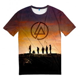 Мужская футболка 3D с принтом Linkin Park в Кировске, 100% полиэфир | прямой крой, круглый вырез горловины, длина до линии бедер | chester bennington | linkin park | беннингтон честер | линкин парк