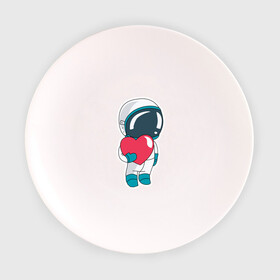 Тарелка 3D с принтом Космонавт в Кировске, фарфор | диаметр - 210 мм
диаметр для нанесения принта - 120 мм | cosmonaut | cosmos | cute | heart | love | космонавт | космос | любовь | мило | сердце