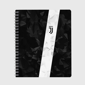 Тетрадь с принтом Juventus 2018 Line в Кировске, 100% бумага | 48 листов, плотность листов — 60 г/м2, плотность картонной обложки — 250 г/м2. Листы скреплены сбоку удобной пружинной спиралью. Уголки страниц и обложки скругленные. Цвет линий — светло-серый
 | fc | juventus | спорт | спортивные | фк | футбол | футбольный клуб | ювентус