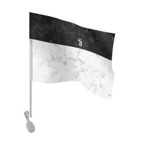 Флаг для автомобиля с принтом Juventus 2018 Black and White в Кировске, 100% полиэстер | Размер: 30*21 см | Тематика изображения на принте: fc | juventus | спорт | спортивные | фк | футбол | футбольный клуб | ювентус