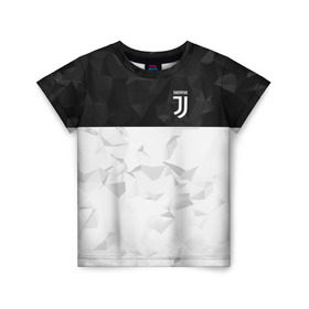 Детская футболка 3D с принтом Juventus 2018 Black and White в Кировске, 100% гипоаллергенный полиэфир | прямой крой, круглый вырез горловины, длина до линии бедер, чуть спущенное плечо, ткань немного тянется | fc | juventus | спорт | спортивные | фк | футбол | футбольный клуб | ювентус