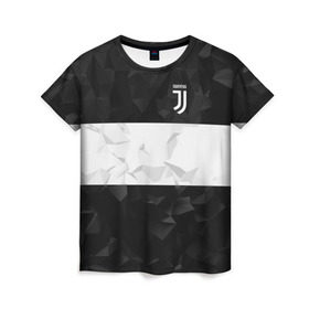 Женская футболка 3D с принтом Juventus 2018 White Line в Кировске, 100% полиэфир ( синтетическое хлопкоподобное полотно) | прямой крой, круглый вырез горловины, длина до линии бедер | fc | juventus | спорт | спортивные | фк | футбол | футбольный клуб | ювентус