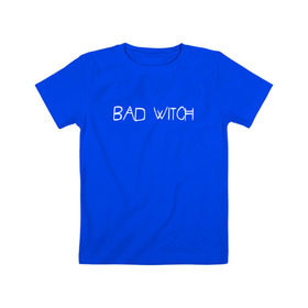 Детская футболка хлопок с принтом Bad Witch в Кировске, 100% хлопок | круглый вырез горловины, полуприлегающий силуэт, длина до линии бедер | Тематика изображения на принте: ahs | american horror story | американская история ужасов