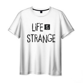 Мужская футболка 3D с принтом Life is Strange в Кировске, 100% полиэфир | прямой крой, круглый вырез горловины, длина до линии бедер | life is strange 2 | игра | лайф ис стрэндж | надпись