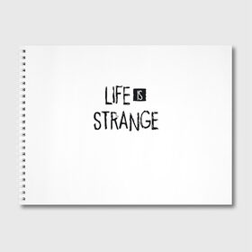 Альбом для рисования с принтом Life is Strange в Кировске, 100% бумага
 | матовая бумага, плотность 200 мг. | life is strange 2 | игра | лайф ис стрэндж | надпись