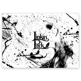 Поздравительная открытка с принтом Linkin Park в Кировске, 100% бумага | плотность бумаги 280 г/м2, матовая, на обратной стороне линовка и место для марки
 | chester bennington | linkin park | беннингтон честер | линкин парк