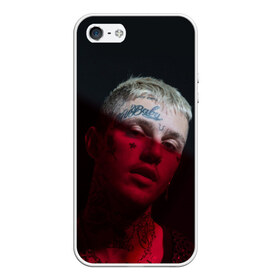 Чехол для iPhone 5/5S матовый с принтом LIL PEEP в Кировске, Силикон | Область печати: задняя сторона чехла, без боковых панелей | band | cry baby | emo | lil peep | music | musician | rap | swag | группа | музыка | музыкант | нытик. | рэп | сваг | эмо