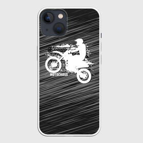 Чехол для iPhone 13 с принтом Motocross в Кировске,  |  | motorbike | motorcycle | race | rider | ryder | speed | байк | гонки | гонщик | мото | мотобайк | мотоцикл | райдер | скорость