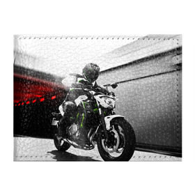 Обложка для студенческого билета с принтом Kawasaki в Кировске, натуральная кожа | Размер: 11*8 см; Печать на всей внешней стороне | motorbike | motorcycle | race | rider | ryder | speed | yamaha | байк | гонки | гонщик | кавасаки | мото | мотобайк | мотоцикл | райдер | скорость | ямаха