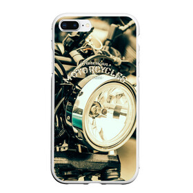 Чехол для iPhone 7Plus/8 Plus матовый с принтом Vintage motocycle в Кировске, Силикон | Область печати: задняя сторона чехла, без боковых панелей | harley | motorbike | motorcycle | race | rider | ryder | speed | байк | гонки | гонщик | мото | мотобайк | мотоцикл | райдер | скорость | харлей