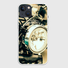 Чехол для iPhone 13 с принтом Vintage motocycle в Кировске,  |  | harley | motorbike | motorcycle | race | rider | ryder | speed | байк | гонки | гонщик | мото | мотобайк | мотоцикл | райдер | скорость | харлей