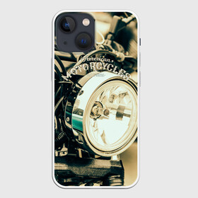 Чехол для iPhone 13 mini с принтом Vintage motocycle в Кировске,  |  | harley | motorbike | motorcycle | race | rider | ryder | speed | байк | гонки | гонщик | мото | мотобайк | мотоцикл | райдер | скорость | харлей