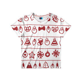 Детская футболка 3D с принтом Наш веселый Новый год в Кировске, 100% гипоаллергенный полиэфир | прямой крой, круглый вырез горловины, длина до линии бедер, чуть спущенное плечо, ткань немного тянется | елка | зима | мороз | новый год | снег | снежинки