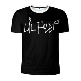 Мужская футболка 3D спортивная с принтом LiL PEEP в Кировске, 100% полиэстер с улучшенными характеристиками | приталенный силуэт, круглая горловина, широкие плечи, сужается к линии бедра | lil peep | лил пип
