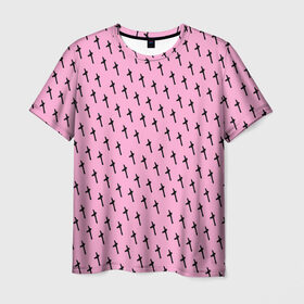 Мужская футболка 3D с принтом LiL PEEP Pattern в Кировске, 100% полиэфир | прямой крой, круглый вырез горловины, длина до линии бедер | Тематика изображения на принте: lil peep. cry baby | лил пип