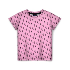 Детская футболка 3D с принтом LiL PEEP Pattern в Кировске, 100% гипоаллергенный полиэфир | прямой крой, круглый вырез горловины, длина до линии бедер, чуть спущенное плечо, ткань немного тянется | lil peep. cry baby | лил пип
