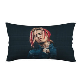 Подушка 3D антистресс с принтом Lil Pump в Кировске, наволочка — 100% полиэстер, наполнитель — вспененный полистирол | состоит из подушки и наволочки на молнии | esketit | esskeetit | gang | lil | pump | rap | качер | лил | маленький | насос | памп | репер | рэпер | рэппер | с дредами | эшкере | эшкерее | эшкереее | эшкерееее | эщкере | эщкерее | эщкереее | эщкерееее