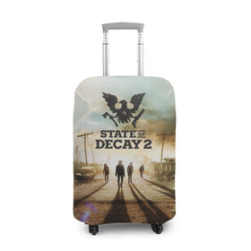 Чехол для чемодана 3D с принтом State of Decay 2 в Кировске, 86% полиэфир, 14% спандекс | двустороннее нанесение принта, прорези для ручек и колес | decay | horror | state | игра | стадия | хоррор