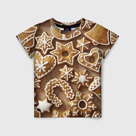 Детская футболка 3D с принтом Новогодние чудеса в Кировске, 100% гипоаллергенный полиэфир | прямой крой, круглый вырез горловины, длина до линии бедер, чуть спущенное плечо, ткань немного тянется | Тематика изображения на принте: 