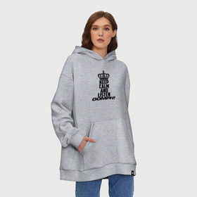 Худи SuperOversize хлопок с принтом Keep calm and listen OOMPH! в Кировске, 70% хлопок, 30% полиэстер, мягкий начес внутри | карман-кенгуру, эластичная резинка на манжетах и по нижней кромке, двухслойный капюшон
 | electronic body musi | neue deutsche | oomph | андреас крэп | антитезис | деро гои | крэп | оомпх | оомрн | роберт флюкс | синтез | тезис | флюкс