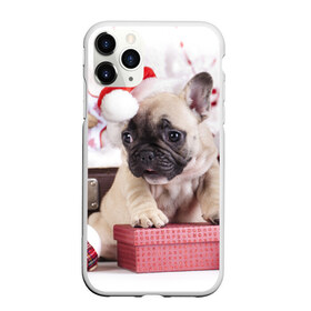 Чехол для iPhone 11 Pro Max матовый с принтом Новогодние чудеса в Кировске, Силикон |  | Тематика изображения на принте: елка | новый год | пес | снег | снежинки | собака | щенок