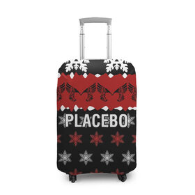 Чехол для чемодана 3D с принтом Placebo в Кировске, 86% полиэфир, 14% спандекс | двустороннее нанесение принта, прорези для ручек и колес | 