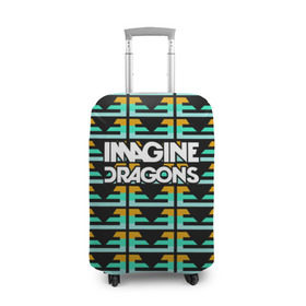 Чехол для чемодана 3D с принтом Imagine Dragons в Кировске, 86% полиэфир, 14% спандекс | двустороннее нанесение принта, прорези для ручек и колес | альтернативный | американская | группа | драгонс | имеджин | инди | индирок | поп | рок | электроник